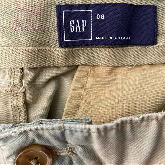 GAP Khaki Girlfriend Roll Up Shorts Tie Dye - Picture 8 of 9